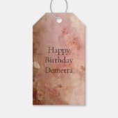 Rustic Blush Pink Cadeaulabel (Voorkant)