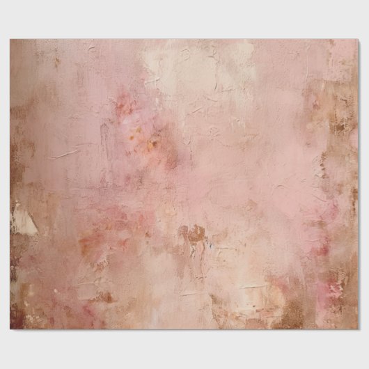 Rustic Blush Pink Cadeaupapier (Vlak)
