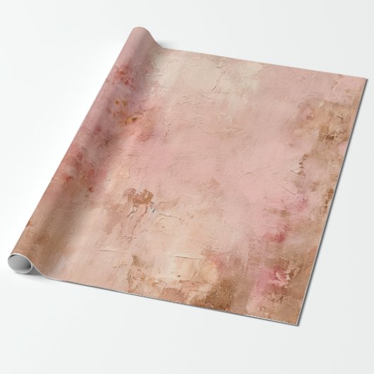 Rustic Blush Pink Cadeaupapier (Uitgerold)