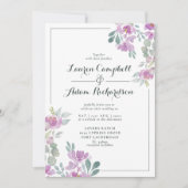 Rustic Blush Pink Eucalyptus Greenery Wedding Invi Kaart (Voorkant)