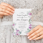 Rustic Blush Pink Eucalyptus Greenery Wedding Kaart