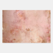 Rustic Blush Pink Faux Paint Inpakpapier Vel (Voorkant)