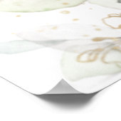 Rustic Blush Pink Floral Weddenschap Welkomstteken Poster (Hoek)