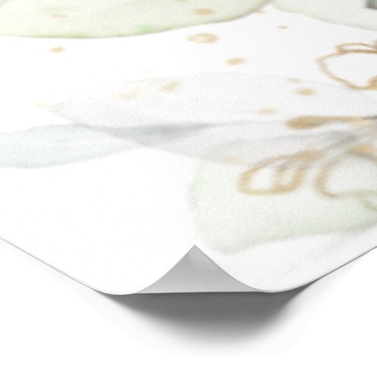 Rustic Blush Pink Floral Weddenschap Welkomstteken Poster (Hoek)