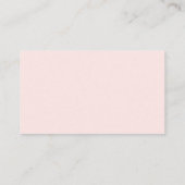 Rustic Blush Pink Floral Wedding Website RSVP Informatiekaartje (Achterkant)