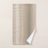 Rustic Blush Pink Gray Mauve Abstract Stripe Bad Handdoek (Handdoek)