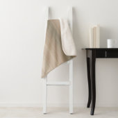 Rustic Blush Pink Gray Mauve Abstract Stripe Sherpa Deken (In situ)