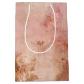 Rustic Blush Pink Medium Cadeauzakje (Voorkant)