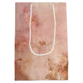 Rustic Blush Pink Medium Cadeauzakje (Achterkant)