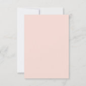 Rustic Blush Roos White Wood Wedding RSVP Kaartje (Achterkant)