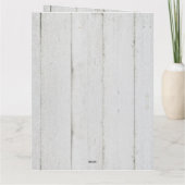 Rustic Blush Waterverf Floral Vintage Wedding Bedankkaart (Achterkant)