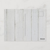 Rustic Blush Waterverf Floral Vintage Wedding Briefkaart (Achterkant)