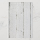 Rustic Blush Waterverf Floral Vintage Wedding Kaart (Achterkant)