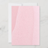 Rustic Blush Waterverf Floral Vrijgezellenfeest Kaart (Achterkant)