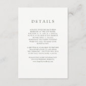 Rustic Blush | Wedding Guest Details Informatiekaartje (Voorkant)