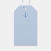 Rustic Boat Anchor Nautical Gift Label Cadeaulabel (Achterkant)