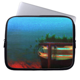 Rustic Boat Laptop Sleeve