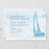 Rustic Boat Wedding Invitations Kaart (Voorkant)