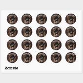 Rustic boerderij Cowboy Boots westerne partij guns Ronde Sticker (Vel)