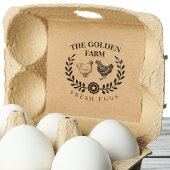 Rustic Boerderij Fresh Eggs Business Rubberstempel