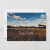 Rustic Boerderij Hay Bales country Wedding Invitat Kaart (Voorkant)