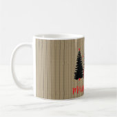 Rustic Boerderij Kerstboom Trio Koffiemok (Links)