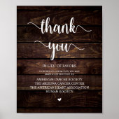 Rustic Boerderij Wood, weddenschap, bijdrage Poster (Voorkant)