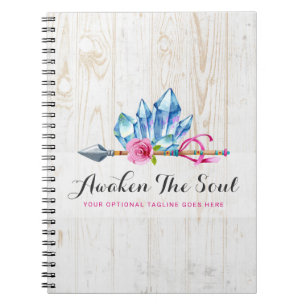 Rustic Bohemian Crystal Pareltjes & Arrow Waterver Notitieboek