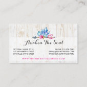 Rustic Bohemian Crystal Pareltjes & Arrow Waterver Visitekaartje (Achterkant)