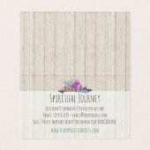 Rustic Bohemian Crystals & Arrow Wood Dank u Kaart (Binnenkant ongevouwen)