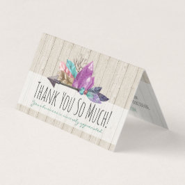 Rustic Bohemian Crystals & Arrow Wood Dank u Kaart