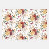 Rustic Bohemian Flowers Pampas Greenery Inpakpapier Vel (Voorkant)