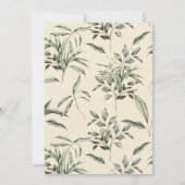 Rustic Bohemian Waterverf Greenery Autumn Wedding Kaart (Achterkant)