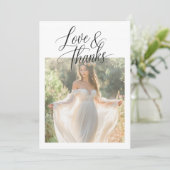 Rustic Boho 2 Foto Liefde & Bedankt Vrijgezellenfe (Staand voorkant)