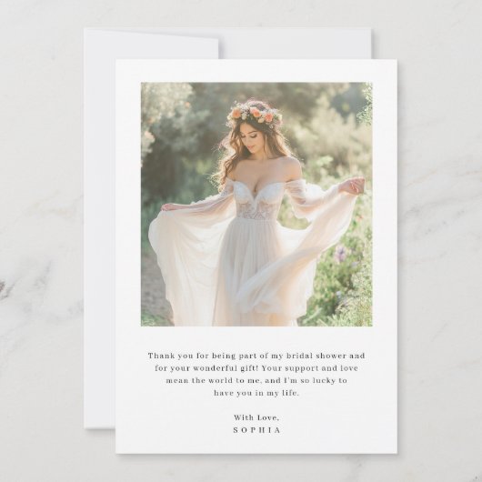 Rustic Boho 2 Foto Liefde & Bedankt Vrijgezellenfe (Achterkant)