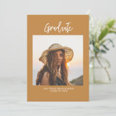 Rustic Boho Afstuderen Photo Party nodigt uit Kaart (Staand voorkant)