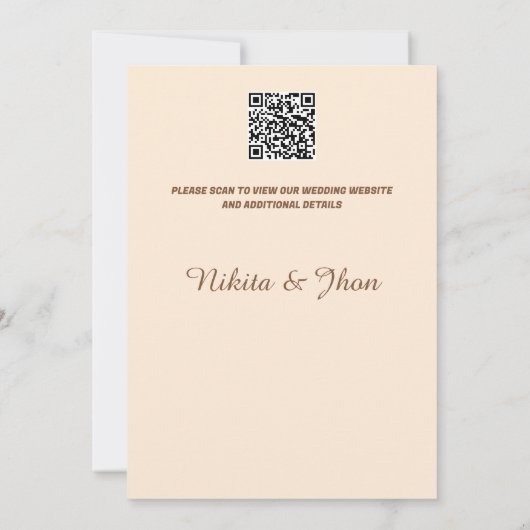 Rustic Boho Bewaar de datum Save The Date (Achterkant)