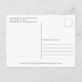 Rustic Boho Blush Floral Antlers Save the Date Ann Aankondigingskaart (Achterkant)