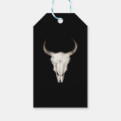 Rustic Boho Bohemian Koe Bull Birthday Party Favor Cadeaulabel (Achterkant)