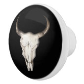 Rustic Boho Bohemian Koe Bull Western land Keramische Knop (Rechts)