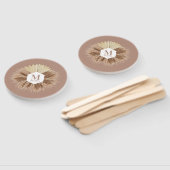 Rustic Boho Bohemian Pampas Grass Monogram Handwaaier (Niet-gemonteerd)