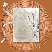 Rustic Boho Bouquet Modern Vrijgezellenfeest Invit Briefkaart