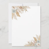 Rustic Boho Boy Beer Baby shower Uitnodiging (Achterkant)