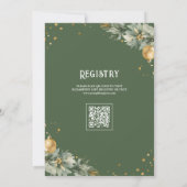 Rustic Boho Boy Winter Christmas Baby shower Kaart (Achterkant)