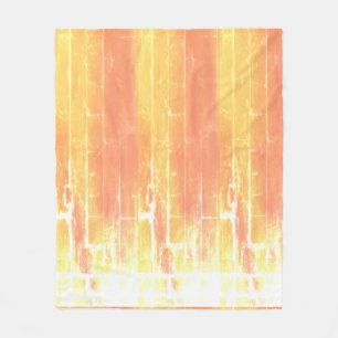 Rustic Boho Casual Summer Yellow Peach Pattern Fleece Deken