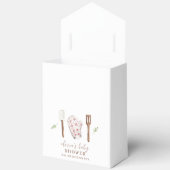 Rustic Boho Chef Keukenspullen Baby shower Bedankdoosjes (Open)