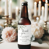 Rustic Boho Chic Eucalyptus Weddenschap Bier Etiket