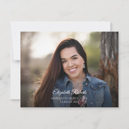 Rustic Boho Chic Floral Pampas Grass Afstuderen Kaart (Achterkant)