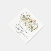 Rustic Boho Chic Floral Wildflower Vrijgezellenfee Servet (Hoek)