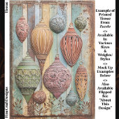 Rustic Boho Chic Holiday Ornaments EA1L Decoupage Tissuepapier